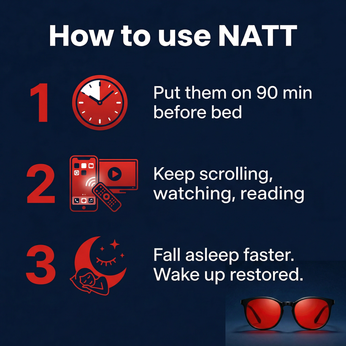 NATT® Deep Sleep Glasses